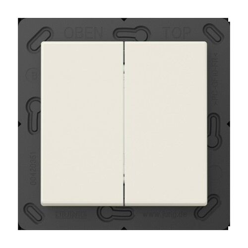 Jung Matter Taster 2-fach 4k AS weiß MAT A 595