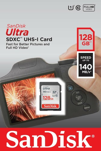 Sandisk SDXC-Card 128GB Ultra,Class10,UHS-I SANDISK SDSDUNB-128G