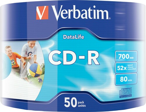 Verbatim CD-R 80Min/700MB 52xEco-Pack(50Disc) VERBATIM 43794(VE50)