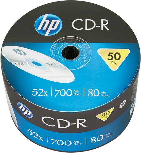 HP CD-R 80Min/700MB Bulk Pack (50 Disc) HP CRE00070 (VE50)