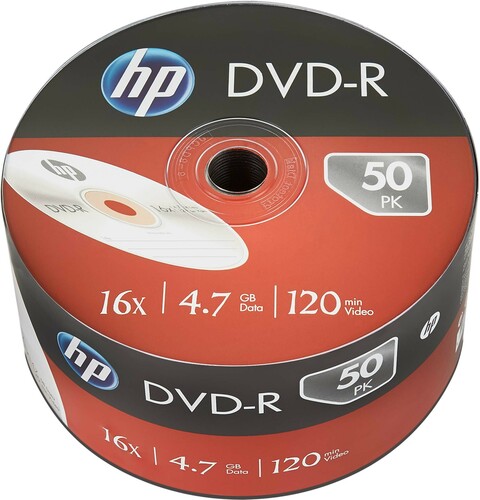 HP DVD-R 4.7GB/120Min Bulk Pack (50 Disc) HP DME00070 (VE50)