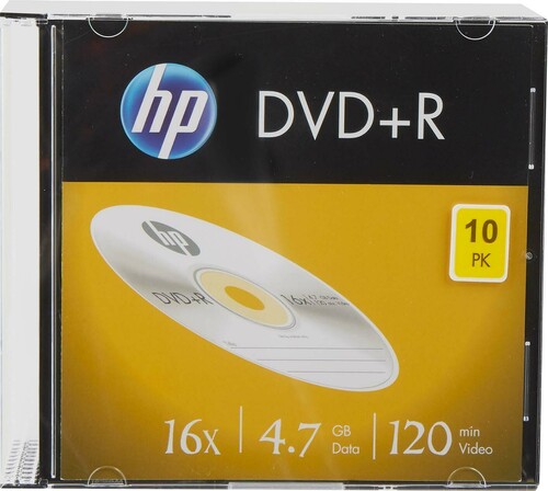 HP DVD+R 4.7GB/120Min Slimcase (10 Disc) HP DRE00085 (VE10)