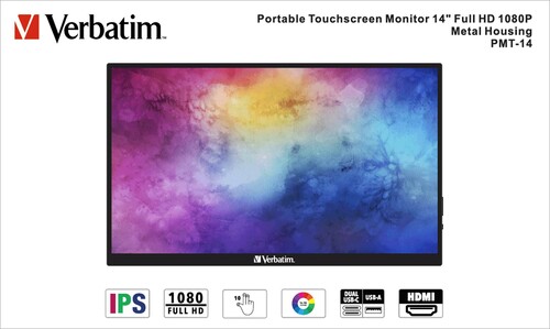 Verbatim FHD Monitor portable 14Z (35.56cm) 49591