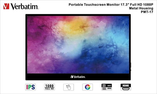 Verbatim FHD Monitor portable 17.3Z (43.94cm) 49593