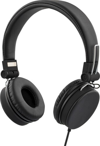 Streetz On-Ear Kopfhörer/Headset 3,5mm Klinke, schwarz HL-W200