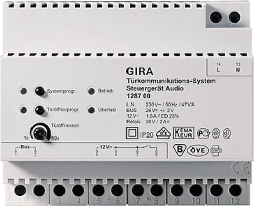 Gira Steuergerät Audio Bussystem, REG, 6TE 128700