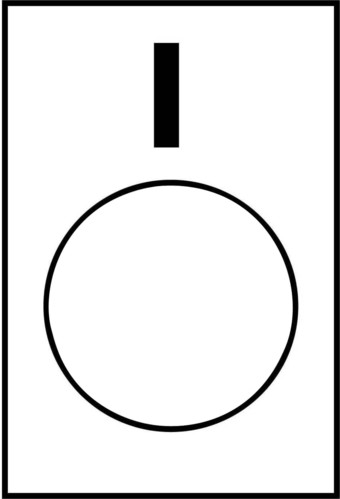 Schneider Electric Symbolschild schwarz (I) ZB2BY4980