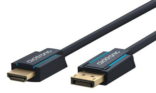 Clicktronic DisplayPort/HDMI-Adapterk. 5m,4K 44926