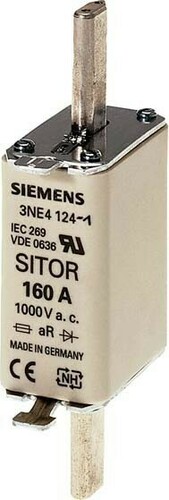 Siemens Dig.Industr. Sitor-Sicherungseinsatz 125A,AC 1000V,Gr.0 3NE4122