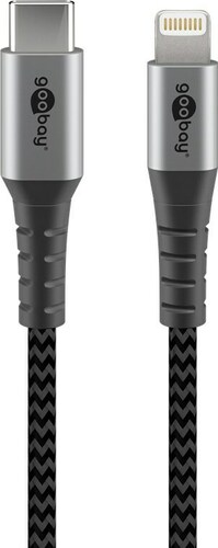 Goobay Sync/Ladekabel 2m,Lightning-USB-C 49272