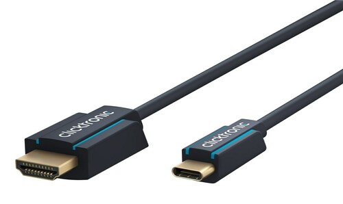 Clicktronic USB-C/HDMI-Adapterkabel Premium,2,0m,4K,60Hz 44929