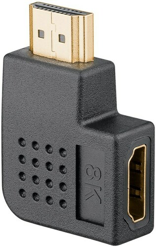Goobay HDMI-Winkeladapter 90°,8K,60HzBu/St 65745