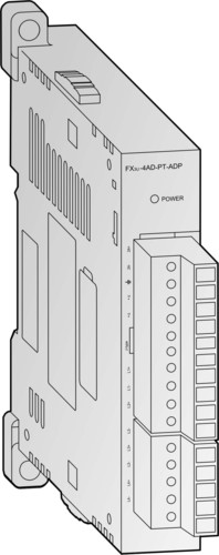 Mitsubishi Electric Analogeingangsmodul für Pt100-Elemente FX3U-4AD-PT-ADP
