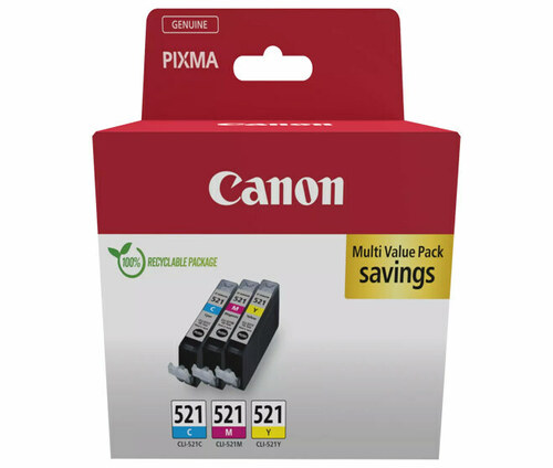 Canon Tinten Multipack /521Y CLI-521C/521M