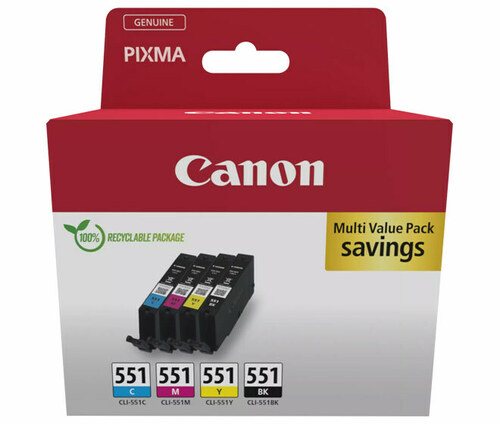 Canon Tinten Multipack /551M/551Y CLI-551BK/551C Canon Tinten Multipack /551M/551Y CLI-551BK/551C
