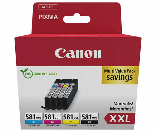Canon Tinten Multipack BK/C/M/Y CLI-581 XXL