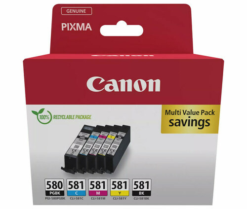 Canon Tinten Multipack /CLI-581BK/C/M/Y PGI-580PGBK