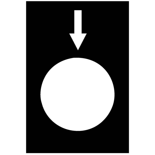 Schneider Electric Symbolschild schwarz ZB2BY2954 Schneider Electric Symbolschild schwarz ZB2BY2954