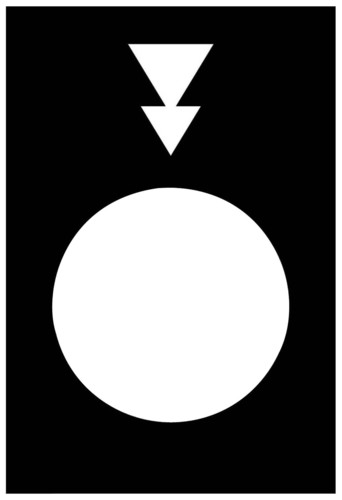 Schneider Electric Symbolschild schwarz ZB2BY2956