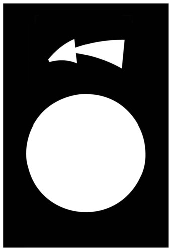 Schneider Electric Symbolschild schwarz ZB2BY2924