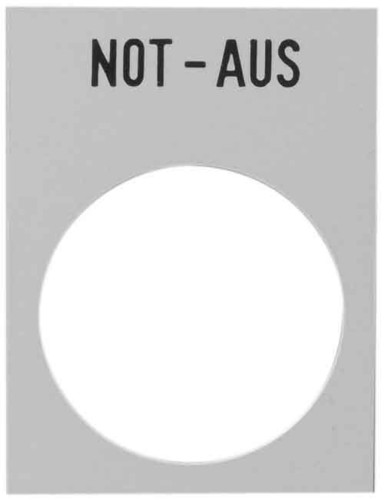 Schneider Electric Anzeigeschild ge, NOT-AUS ZB2BY420001