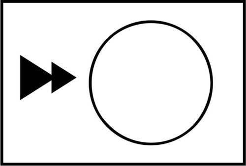 Schneider Electric Symbolschild weiß ZB2BY4909