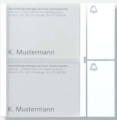 Siedle&Söhne Tasten-Modul graph/met TM 612-2 GM Siedle&Söhne Tasten-Modul graph/met TM 612-2 GM