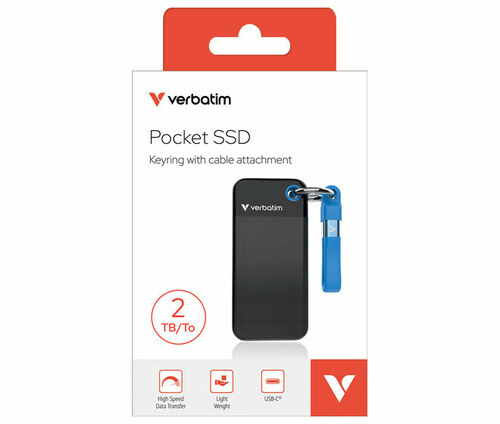Verbatim SSD 2TB USB 3.2 Typ-C Pocket, sw-bl 32195 Verbatim SSD 2TB USB 3.2 Typ-C Pocket, sw-bl 32195