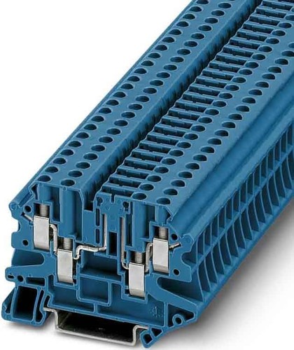 Phoenix Contact Durchgangsreihenklemme 0,14-6qmm, 6,2mm, bl UT 4-QUATTRO-TG BU