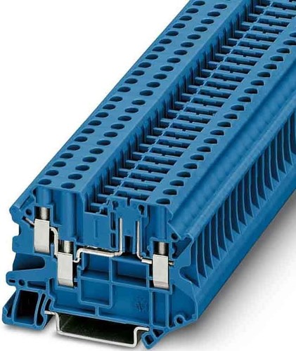 Phoenix Contact Durchgangsreihenklemme 0,14-6qmm, 6,2mm, bl UT 4-TWIN-TG P/P BU Phoenix Contact Durchgangsreihenklemme 0,14-6qmm, 6,2mm, bl UT 4-TWIN-TG P/P BU