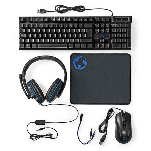 Nedis Gaming Combo Kit DE-Layout GCK51110BKDE Nedis Gaming Combo Kit DE-Layout GCK51110BKDE