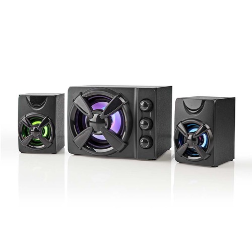 Nedis Gaming-Lautsprecher 2.1,USB,3.5 mm GSPR31021BK Nedis Gaming-Lautsprecher 2.1,USB,3.5 mm GSPR31021BK
