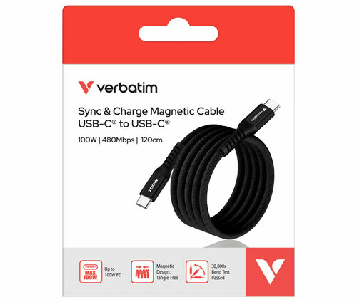 Verbatim Ladekabel USB-C/USB-C 1.2m, schwarz 31863
