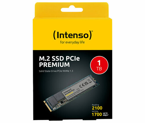 Intenso SSD 1TB PCIe 3.0 M.2 2280, NVMe 3835460 Intenso SSD 1TB PCIe 3.0 M.2 2280, NVMe 3835460