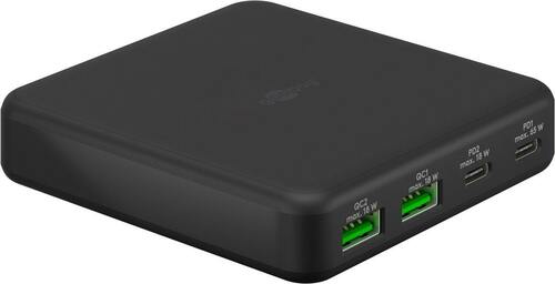 Goobay Multiport-Tischladegerät USB-C PD GaN ,65W,sw 65813 Goobay Multiport-Tischladegerät USB-C PD GaN ,65W,sw 65813