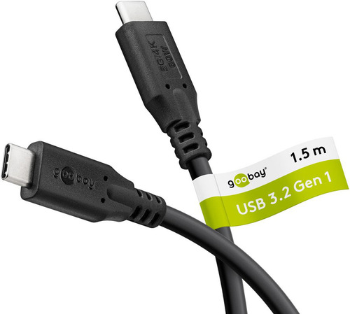 Goobay USB-C-Kabel, USB 3.2 4K/60 Hz,60W,1,5m 66507 Goobay USB-C-Kabel, USB 3.2 4K/60 Hz,60W,1,5m 66507