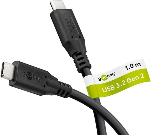 Goobay USB-C-Kabel, USB 3.2 60W,1m 74205
