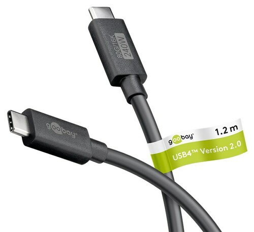 Goobay USB-C-Kabel zertifiziert USB4 2.0,1,2m 74376