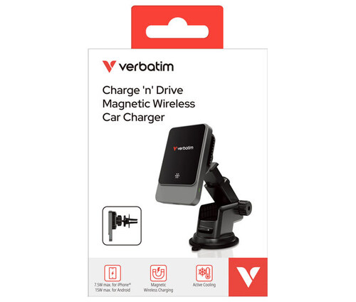 Verbatim Wireless Charger KFZ Qi,Magnetic,CND-03 31862