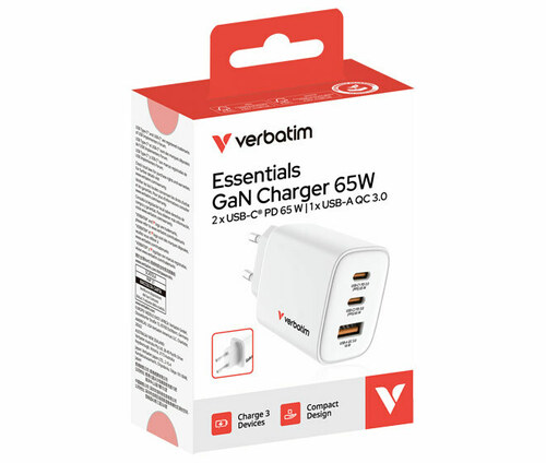 Verbatim Ladeadapter Essentials 1xUSB-AQC,2xUSB-CPD 32353