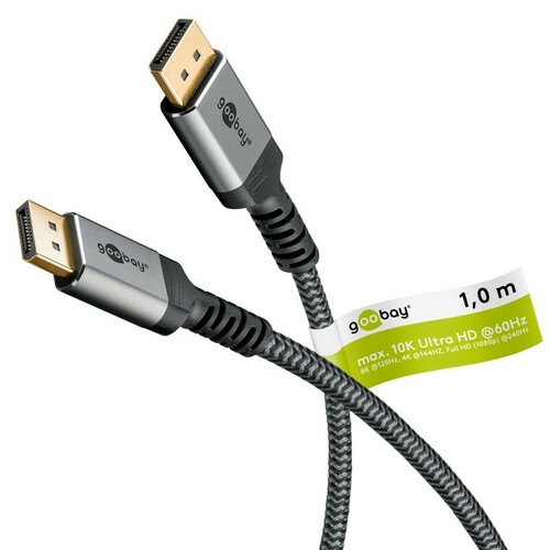 Goobay DisplayPort-Kabel 2.0/2.1, 80 Gbit/s 75684 Goobay DisplayPort-Kabel 2.0/2.1, 80 Gbit/s 75684