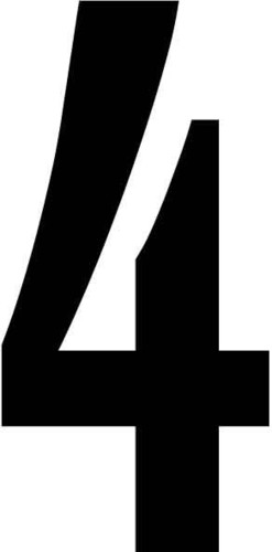 RZB Ziffer schwarz 100mm f.Hausnummernleuchte 99222.003.4 RZB Ziffer schwarz 100mm f.Hausnummernleuchte 99222.003.4