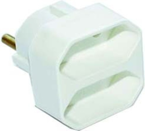 E+P Elektrik Doppelstecker weiß EA 2 LOSE E+P Elektrik Doppelstecker weiß EA 2 LOSE