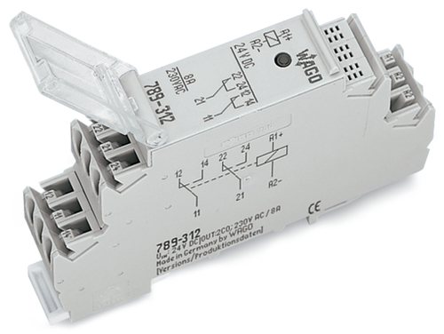 WAGO GmbH & Co. KG Schaltrelais-Baustein 2W,DC24V 789-312