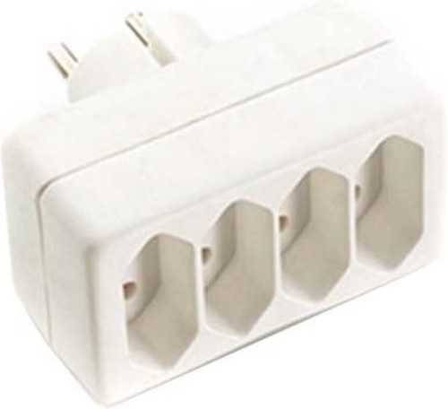 E+P Elektrik Vierfachstecker weiß EA 4 E+P Elektrik Vierfachstecker weiß EA 4