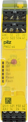 Pilz Not-Aus-Schaltgerät 48-240ACDC 3n/o 1n/c PNOZ s4 #750134