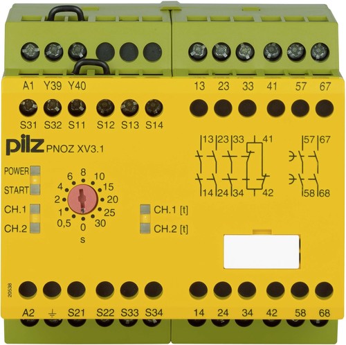 Pilz Not-Aus-Schaltgerät 30/24-240ACDC3no1nc2 PNOZ XV3.1 #774610