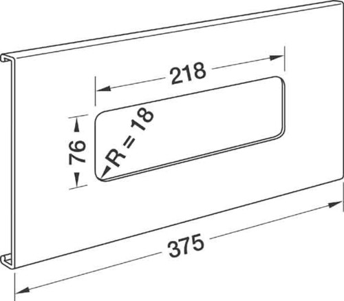 Tehalit Geräteblende R 8290 lgr