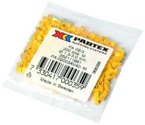 Partex Aderbezeichnung ge/sw Beutel=200Stck PA02/3 -