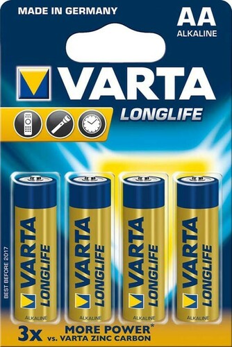 Varta Cons.Varta Longlife Mignon 1,5/Al-Mn 4106 Blister 4